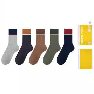 健将 防臭透气吸湿排汗保暖中筒袜 男款 组合装