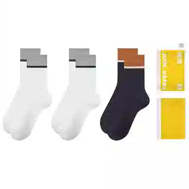 健将 防臭透气吸湿排汗保暖中筒袜 男款 组合装