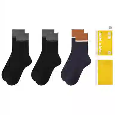 健将 防臭透气吸湿排汗保暖中筒袜 男款 组合装