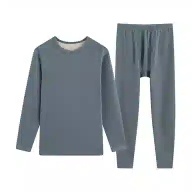 贴身领域 青少年内衣羊绒蚕丝加厚加绒秋衣秋裤秋冬季学生保暖套装 男款