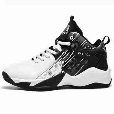 MUSNODO High Top Basketball Shoes Black White