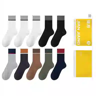 健将 防臭透气吸湿排汗保暖中筒袜 男款 组合装