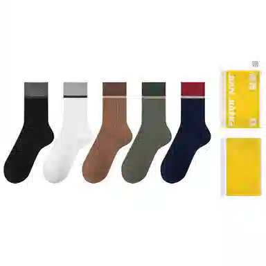 健将 防臭透气吸湿排汗保暖中筒袜 男款 组合装