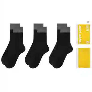 健将 防臭透气吸湿排汗保暖中筒袜 男款 组合装