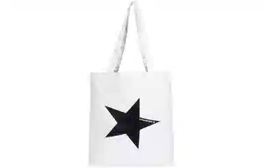 Converse Classic Star Logo Cotton Shoulder Bag Off-White