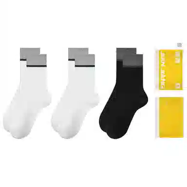 健将 防臭透气吸湿排汗保暖中筒袜 男款 组合装