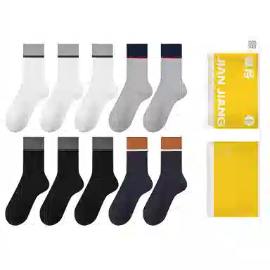 健将 防臭透气吸湿排汗保暖中筒袜 男款 组合装