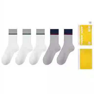 健将 防臭透气吸湿排汗保暖中筒袜 男款 组合装