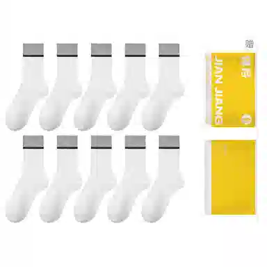 健将 防臭透气吸湿排汗保暖中筒袜 男款 组合装