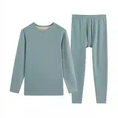 贴身领域 青少年内衣羊绒蚕丝加厚加绒秋衣秋裤秋冬季学生保暖套装 男款