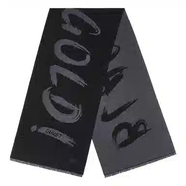 高梵 黑金高定黑标保暖加厚 聚酯纤维 绒线围巾 男女同款情侣款