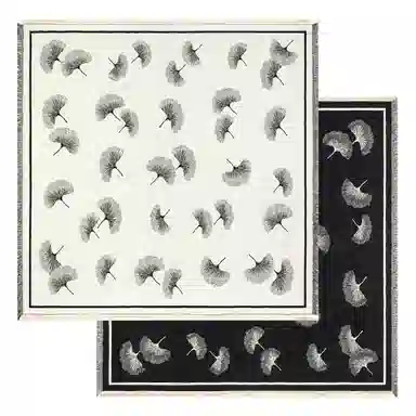 上海故事 秋冬季双面双色洋气旅游外出防寒保暖外搭提花 聚酯纤维 披肩 女款