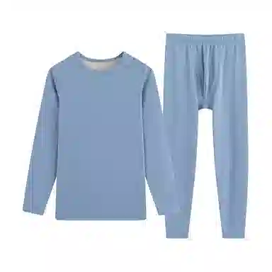 贴身领域 青少年内衣羊绒蚕丝加厚加绒秋衣秋裤秋冬季学生保暖套装 男款