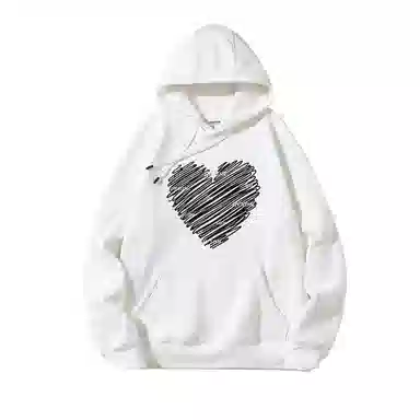 莫代尔 舒适亲肤休闲潮流时尚印花连帽长袖上衣可外穿打底衣 男女同款