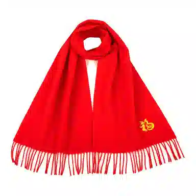 恒源祥 刺绣 羊毛 绒线围巾 女款