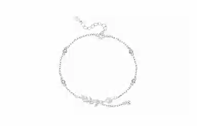 牧言 甜美可爱简约小众设计高级感 光面立体极光蝶梦闪耀水滴手饰 合金 幻彩蝴蝶手链 女款