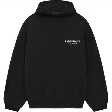 Fear of God Essentials FW24 Holiday Core Hoodie Meteorite Black