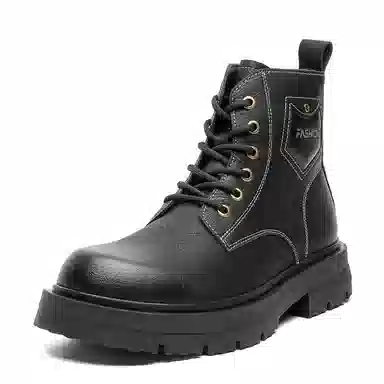 健休 二层牛皮 舒适个性 马丁靴 男款