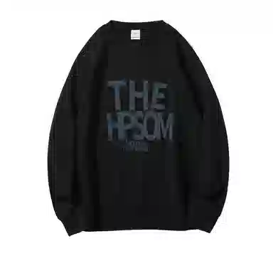 莫代尔 舒适亲肤休闲潮流时尚字母圆领长袖上衣可外穿打底衣 男女同款