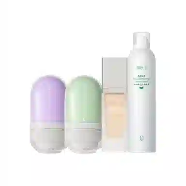 柳丝木 妆前打底 彩妆套装 奶油肌提亮肤色遮瑕 变色隔离霜+卸妆油+补水喷雾