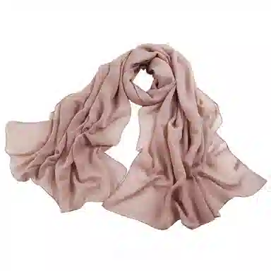 上海故事 四季文艺高级感素色沙漠旅游长款亲肤空调房红披风 聚酯纤维 绒线围巾 女款