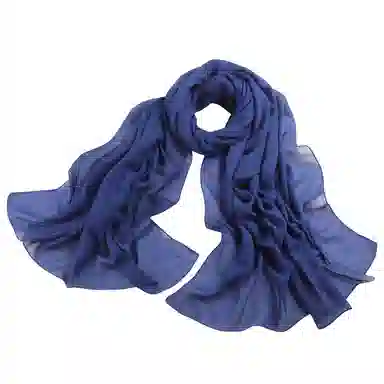 上海故事 四季文艺高级感素色沙漠旅游长款亲肤空调房红披风 聚酯纤维 绒线围巾 女款