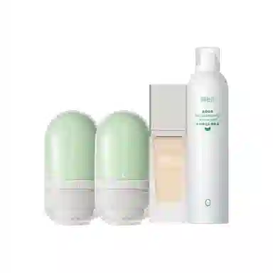 柳丝木 妆前打底 彩妆套装 奶油肌提亮肤色遮瑕 变色隔离霜+卸妆油+补水喷雾