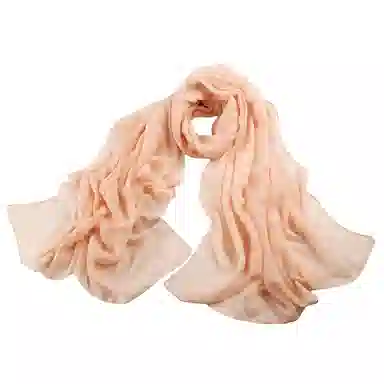 上海故事 四季文艺高级感素色沙漠旅游长款亲肤空调房红披风 聚酯纤维 绒线围巾 女款