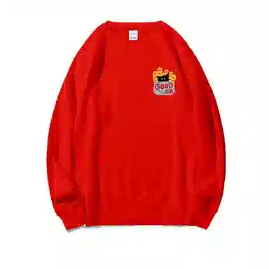 莫代尔 舒适亲肤卡通休闲时尚印花潮流圆领长袖可外穿打底衣 男女同款