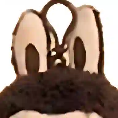 POP MART Labubu Plush Keychain Brown