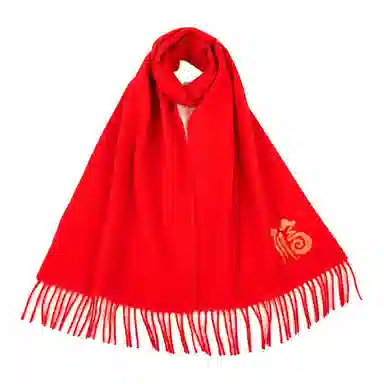 Hengyuanxiang Embroidered Wool Scarf
