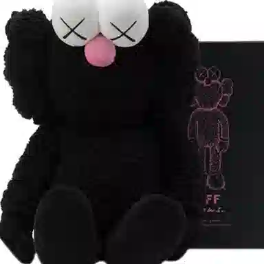 KAWS BFF Plush Toy Black