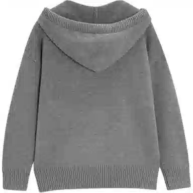 爱依服 连帽纯色简约卫衣 女款 灰