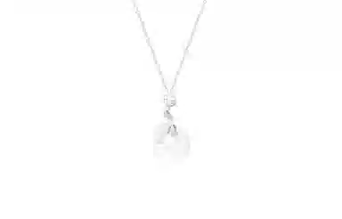 中国珠宝 荷花平安扣 轻奢优雅气质小清新设计 简约清冷感国风 玉髓 项链 女款