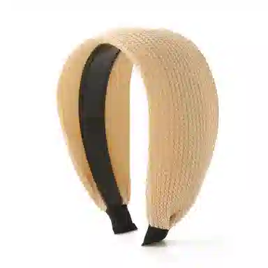 如花梦 头饰百搭外出复古发卡女红发饰高颅顶海绵头箍洗脸宽边发捆 布艺 发箍 女款