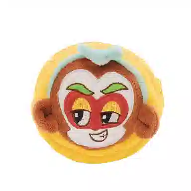 上美影 大闹天宫齐天大圣孙悟空系列 水晶超柔绒 收纳挂件耳机包 男女同款情侣款 黄棕色