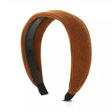 如花梦 头饰百搭外出复古发卡女红发饰高颅顶海绵头箍洗脸宽边发捆 布艺 发箍 女款