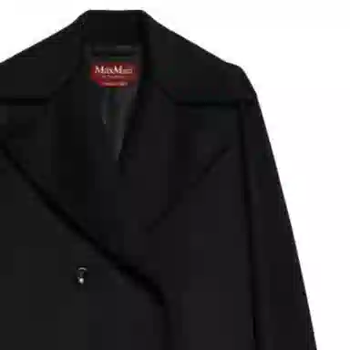 MaxMara studio Kent Wool Double-Breasted Pea Coat