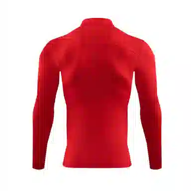 浪莎 领半拉链涤纶速干透气运动长袖健身衣 男款