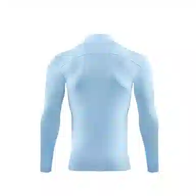 浪莎 领半拉链涤纶速干透气运动长袖健身衣 男款