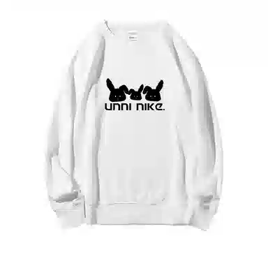 莫代尔 舒适亲肤休闲卡通潮流时尚字母印花圆领长袖可外穿打底衣 男女同款