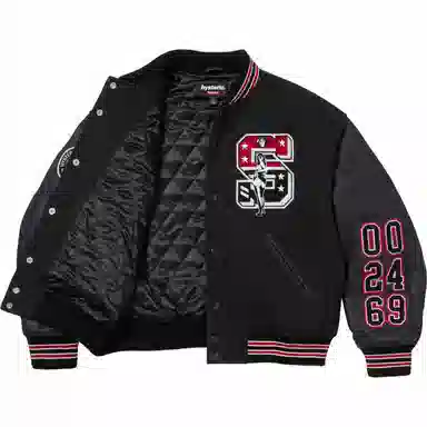 Supreme x HYSTERIC GLAMOUR Varsity Jacket