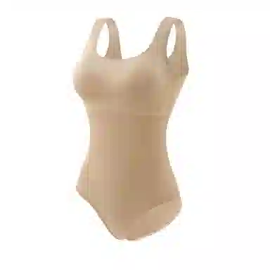 润微 显瘦美形方领打底连体衣 女款