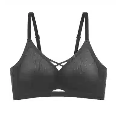 都市丽人 无痕小胸聚拢提拉无钢圈收副乳防下垂大胸显小字母肩带美背文胸 女款 组合装