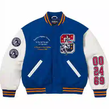 Supreme x HYSTERIC GLAMOUR FW24 WEEK13 Varsity Jacket