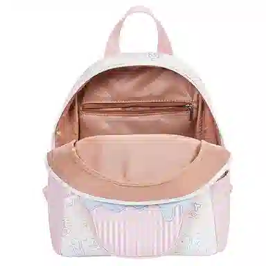 音魅 甜妹书包 合成革 双肩包 中号 女款 粉色/蓝色