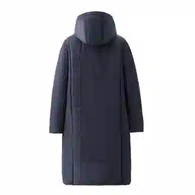 佐丹奴 保暖连帽中长款棉服 女款