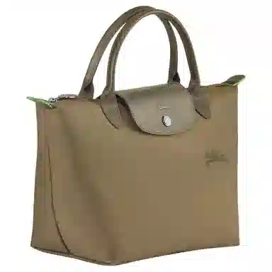 Longchamp Le Pliage Green Logo Pouch Small