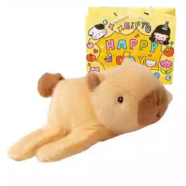 乐乐鱼 卡皮巴拉啪啪圈手环拍拍圈 可爱安抚陪伴 柔软治愈 玩偶周边