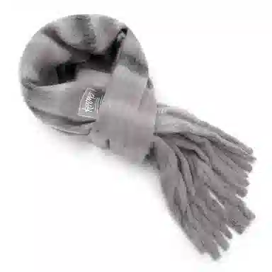 肯默 马海撞色条纹流苏 毛绒保暖 百搭时尚 涤纶 绒线围巾 男女同款情侣款